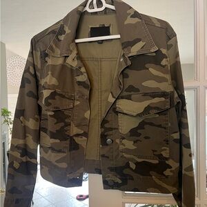 Banana Republic Women's Camouflage Jean Jacket